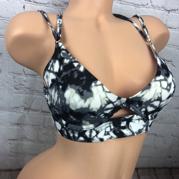 VS Pink Bonded Scoop Push Up Sports Bra Tie dye - Picture 3 of 5